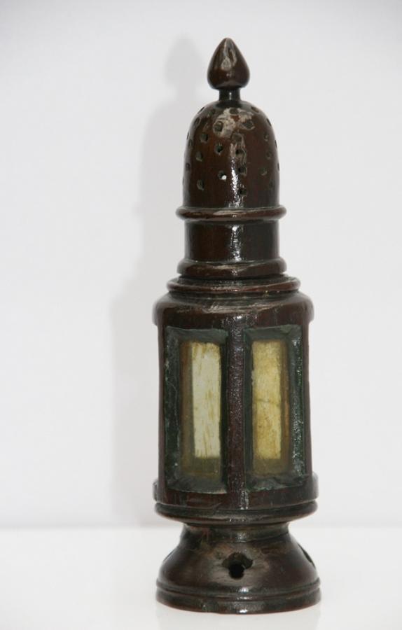 English lighthouse form Muffineer / spice shaker / pepper 19th century