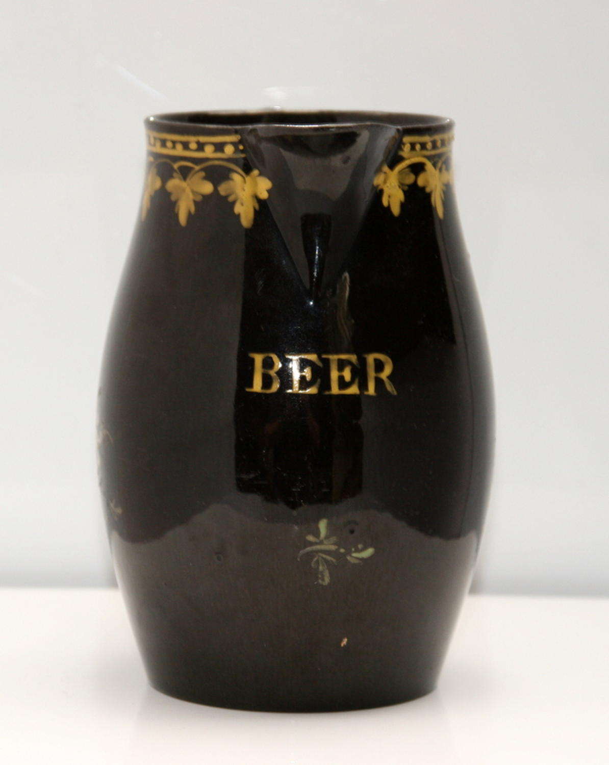 Jackfield  pottery Sparrow Beak  Beer Jug early 19th century