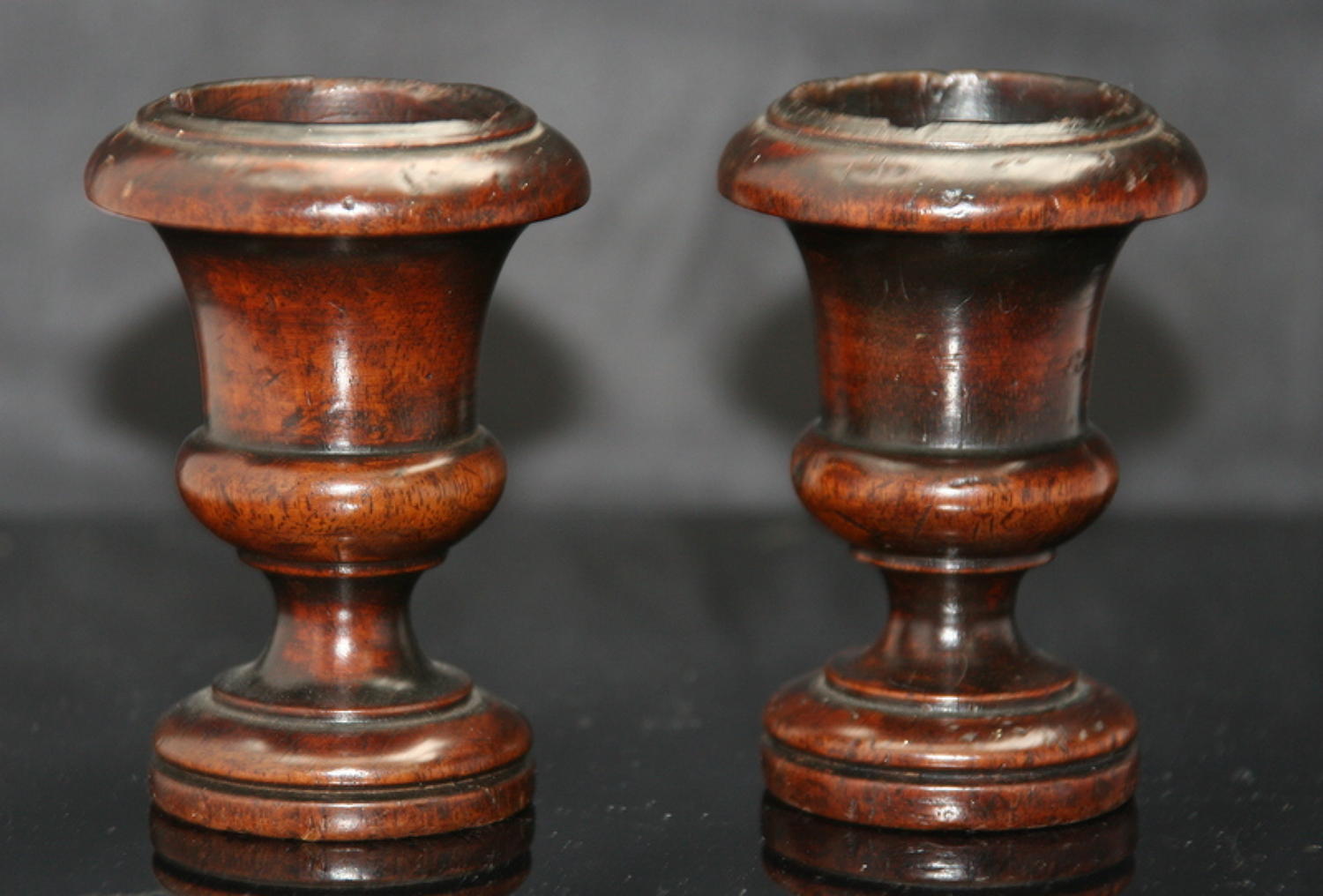 A fine pair of treen Egg  Cups early 19th century