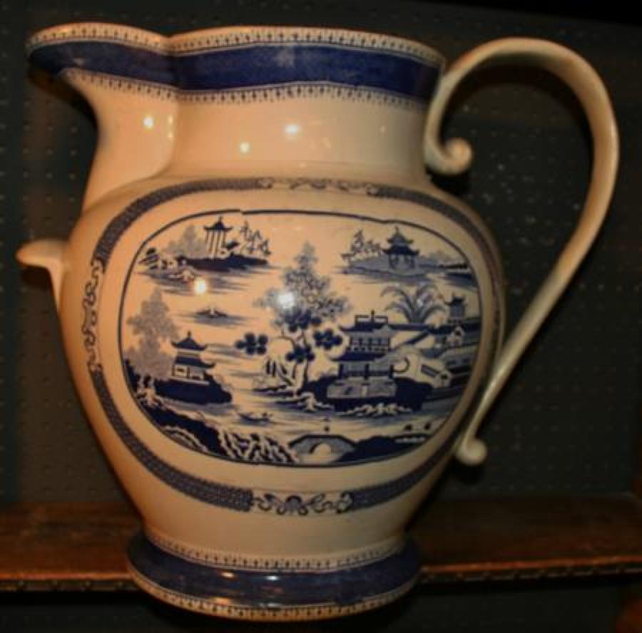 Very Very Large Blue and White Jug 19th century