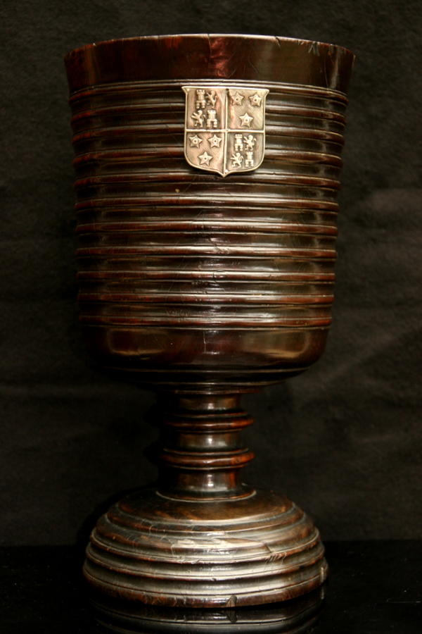 Large Lignum Vitae Loving Cup English 17th century