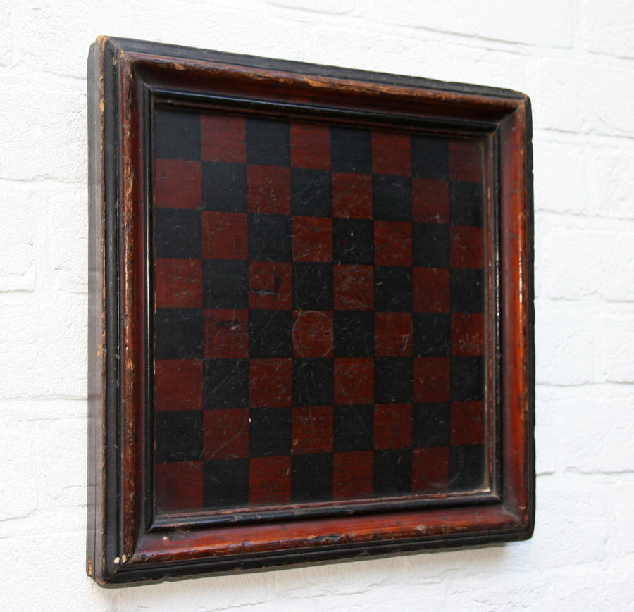 Folk art Victorian  Games Board Chess