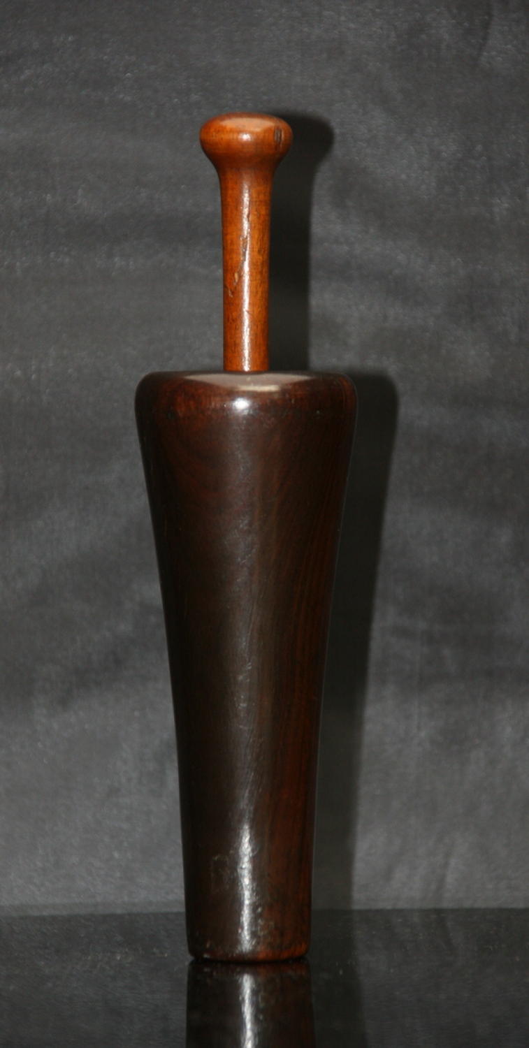 Treen Snuff Mortar and Pestle early 19th century