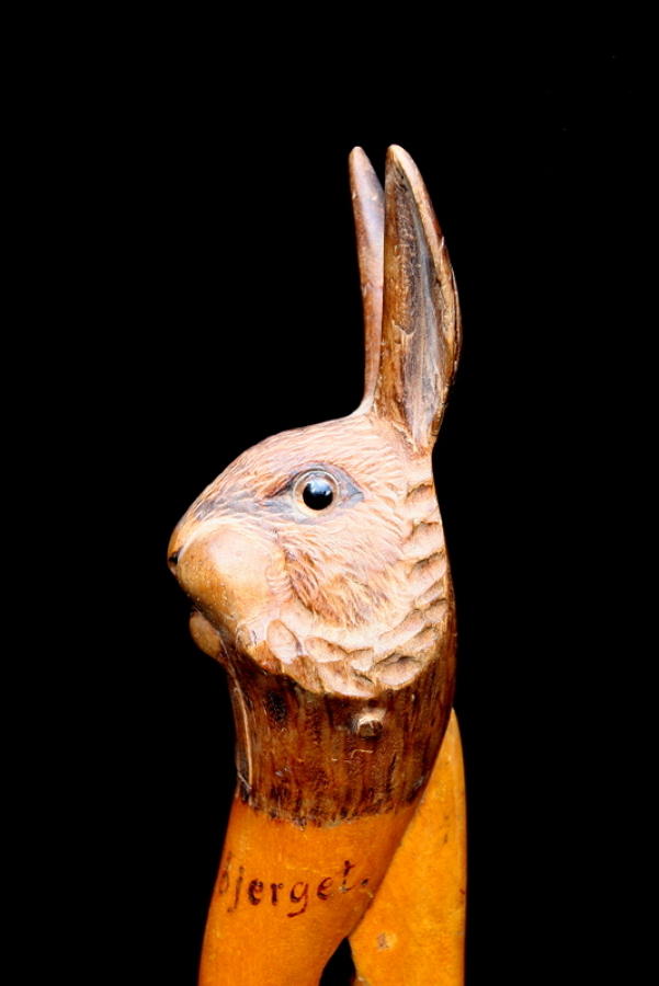 Wooden Hare / Rabbit Nutcracker c.1900
