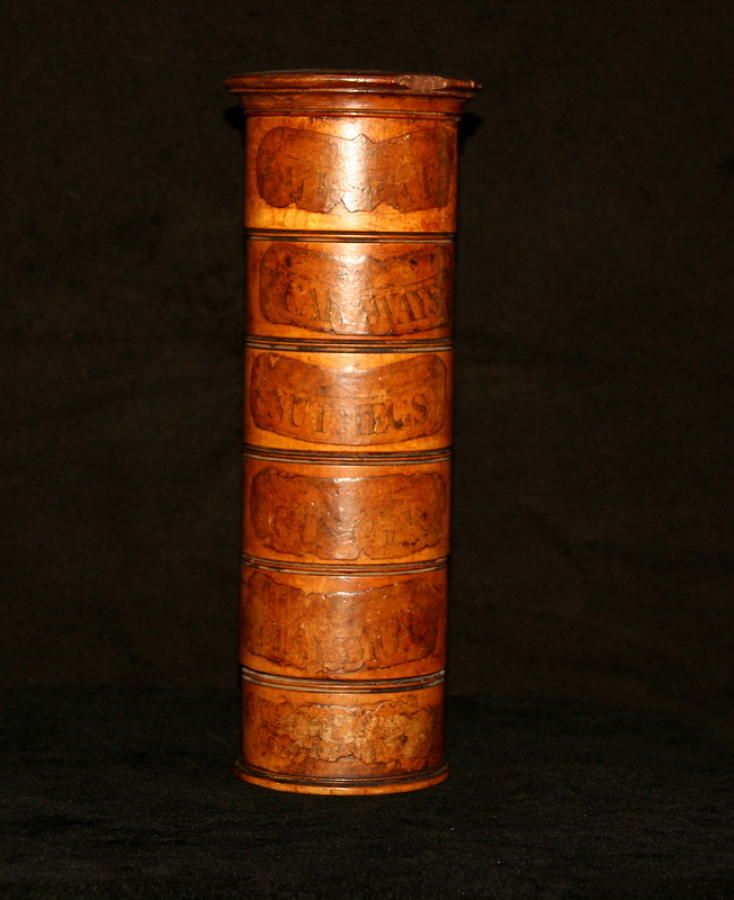 Spice Tower , English c.1810. 6 tier.