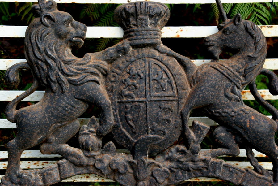 Cast Iron Royal Victorian Coat of Arms