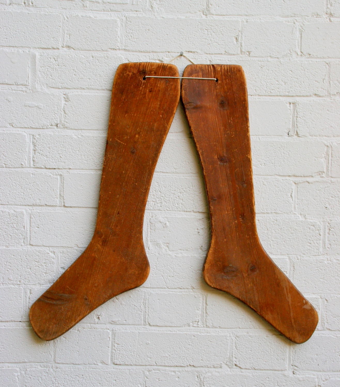 Pair of Wooden Sock Dryers early 20th century