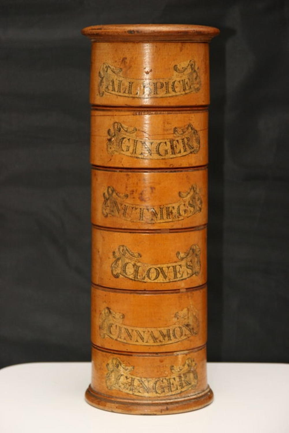 Spice Tower, 6 Tier, English, Early 19th Century