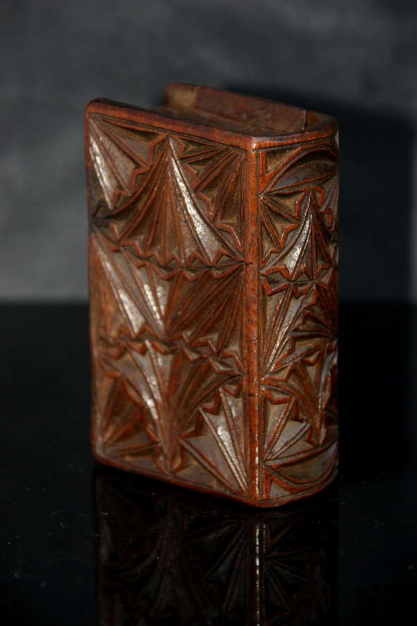 Treen Book Box Snuff Box early 19th century