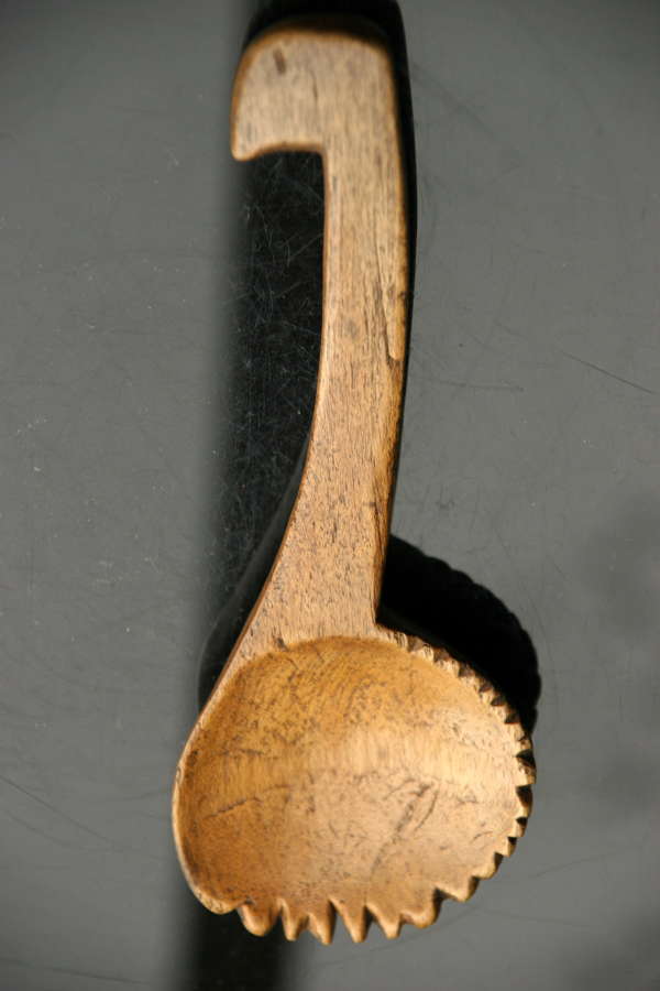 Welsh Treen Butter Spoon 19th century