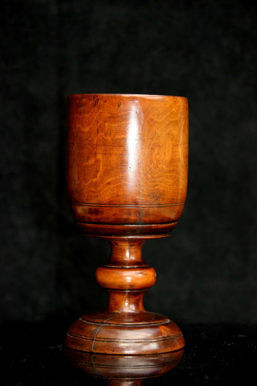 Treen Boxwood 19th century Goblet