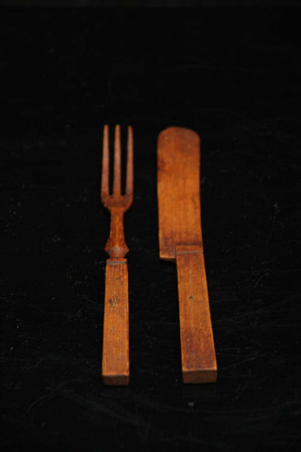 Treen Knife and Fork 19th century