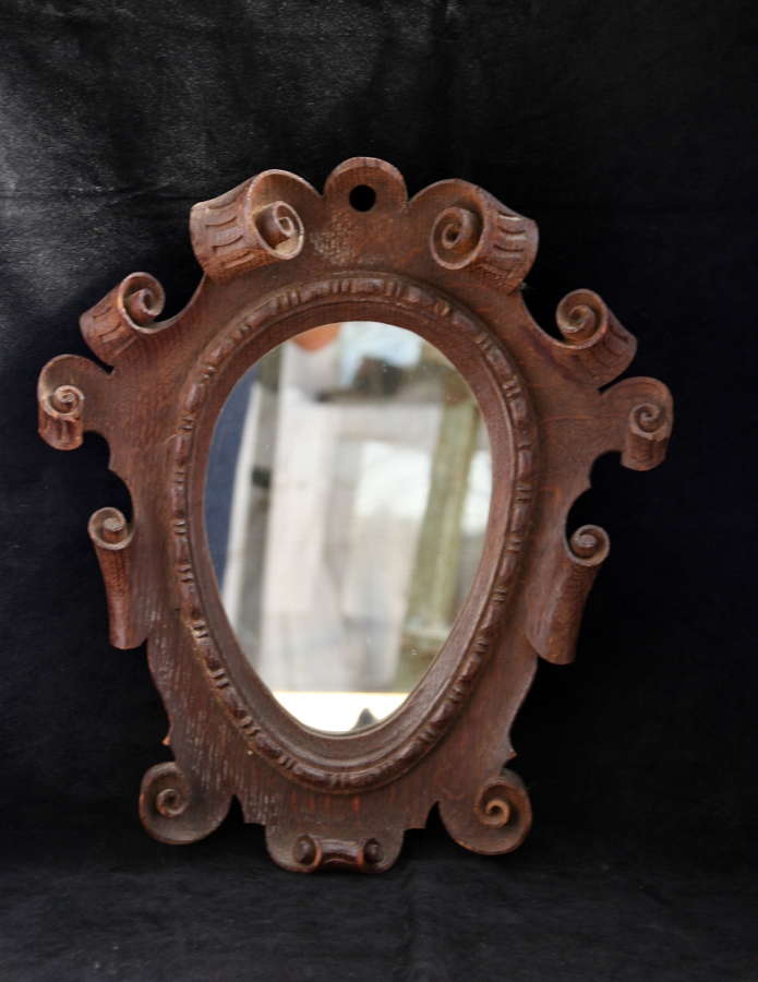 19th century Oak Mirror