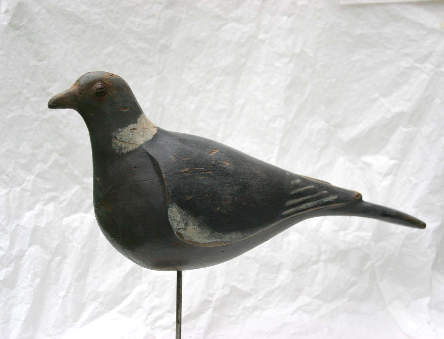 Painted Wooden Pigeon Decoy