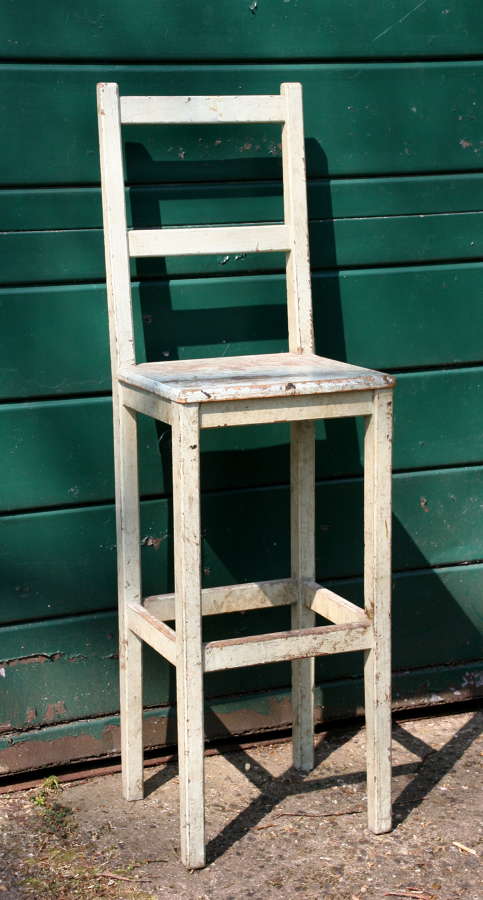 High Backed Stool, early 20th century