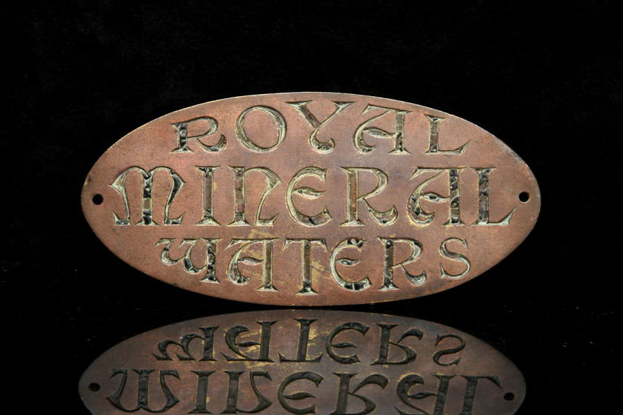 Royal Mineral waters Victorian sign