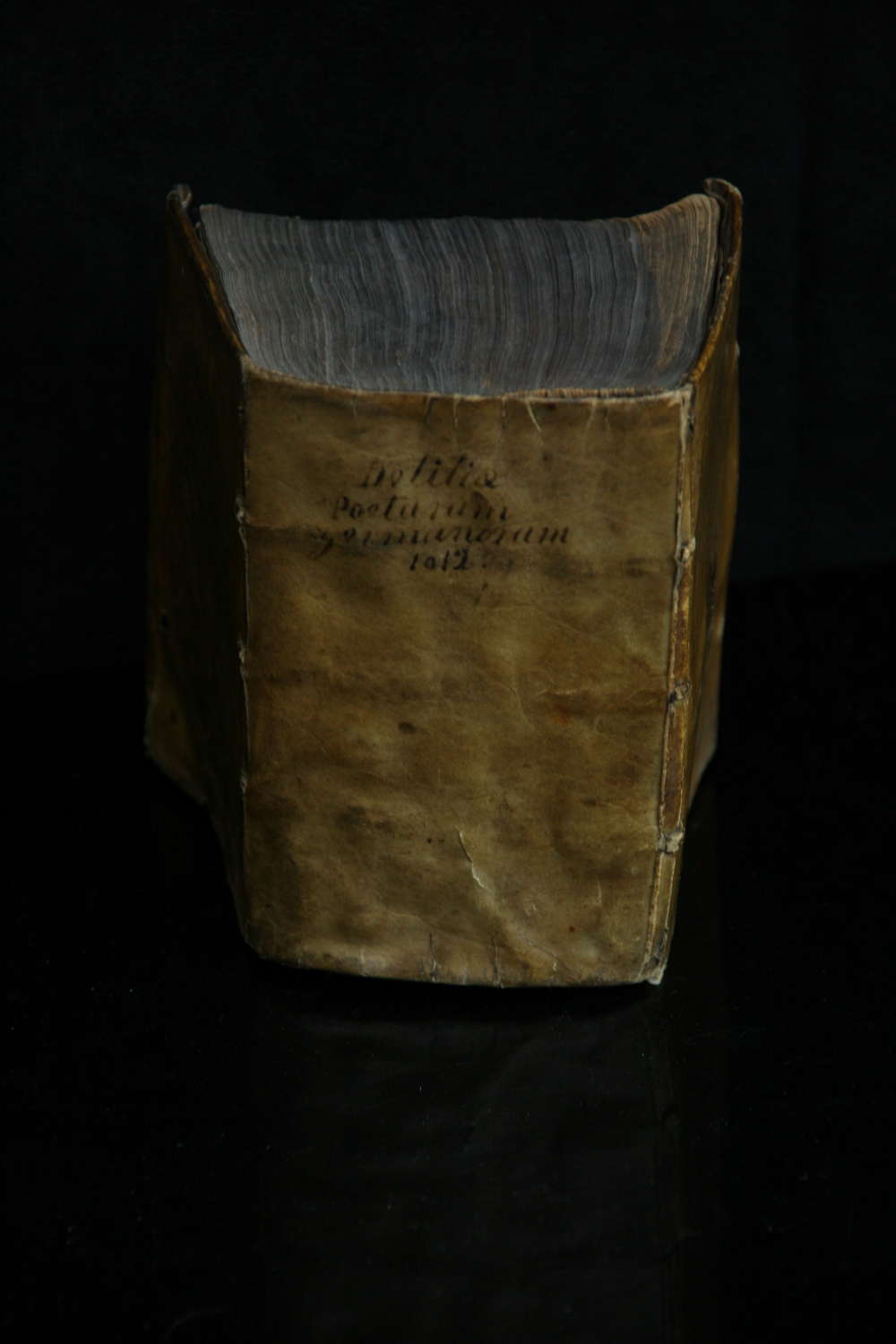 1612 dated Vellum coated Latin Poetry Book