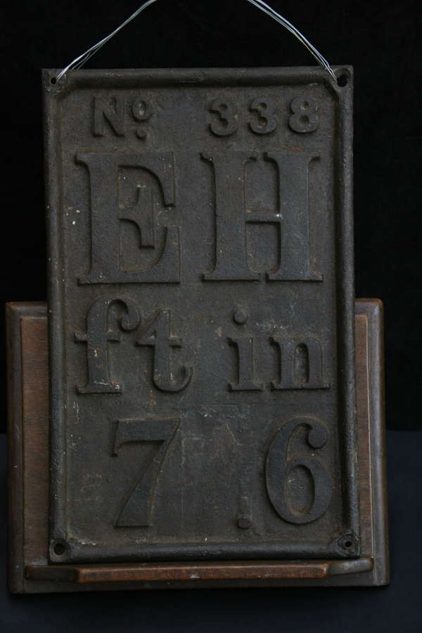 Cast Iron Sign, early 20th century