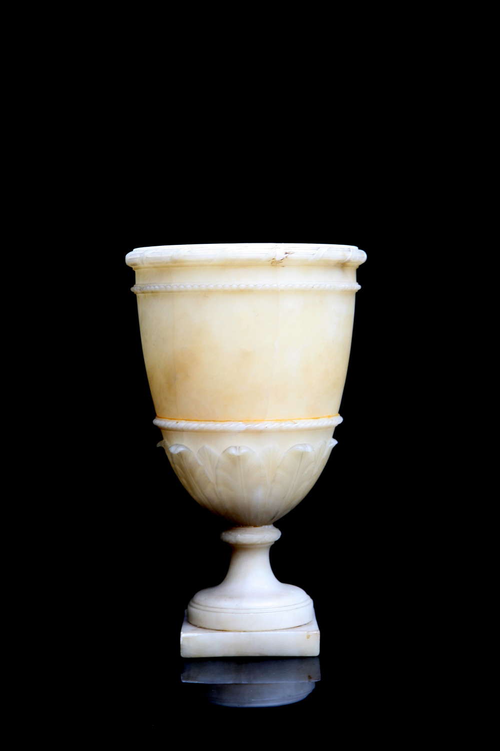 Alabaster Lidless Urn 19th century