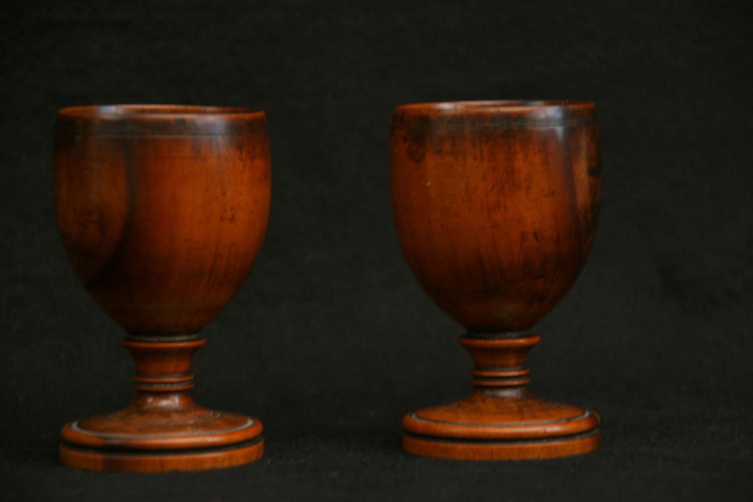 Pair of treen Egg Cups 19th Century