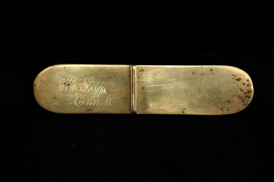 Brass Spectacles and Case dated 1881