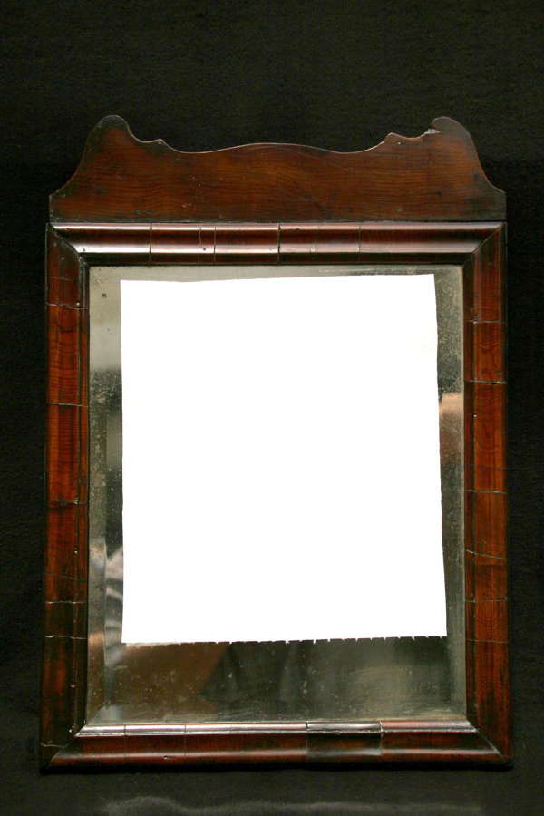 English 18th Century Yew Mirror