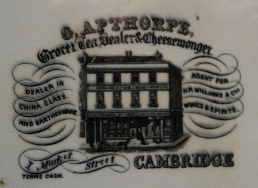 Grocer,Tea Dealer & Cheesemonger Advertising plate