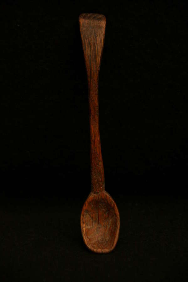 Treen salt Spoon 19th century