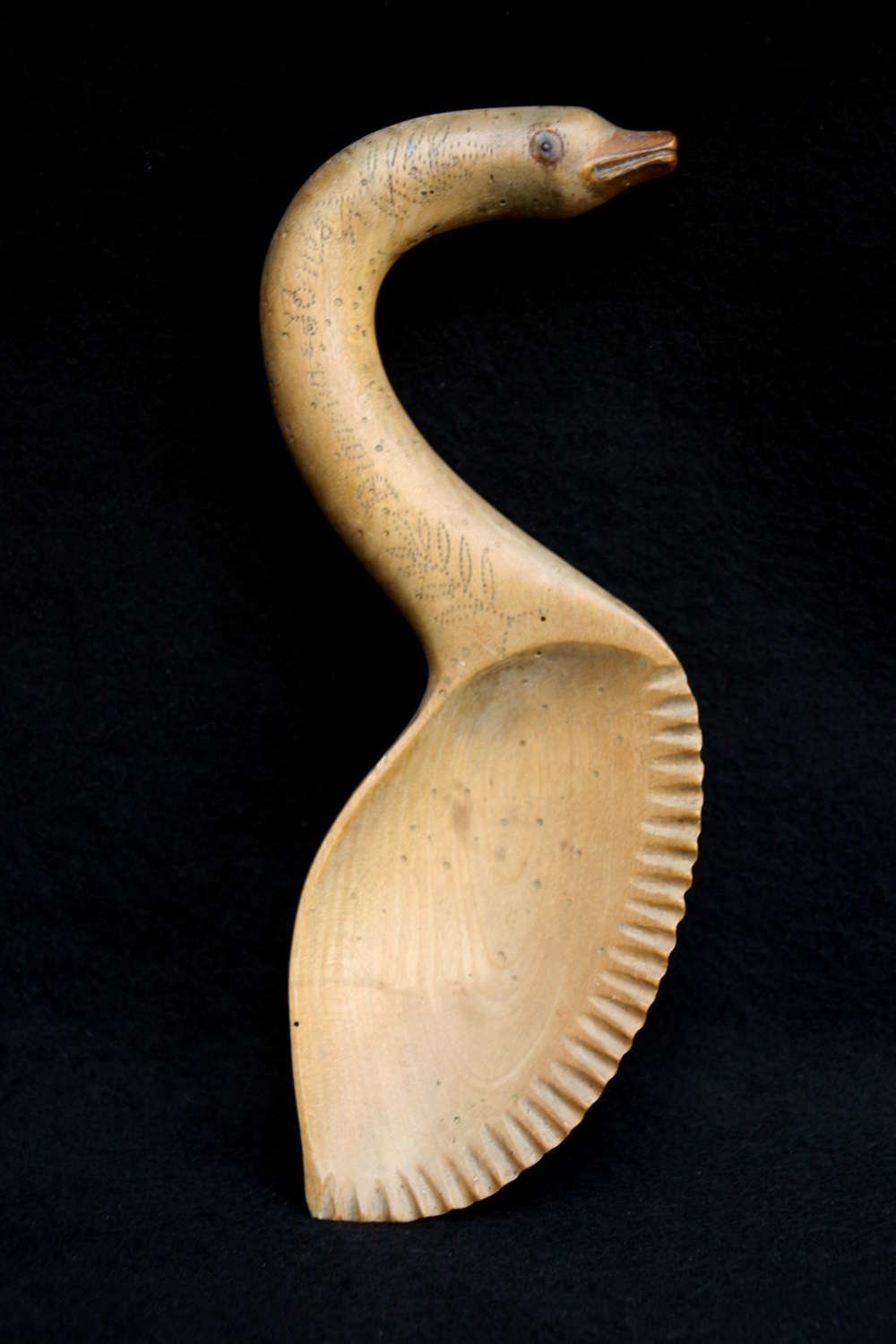 Welsh swan shaped Butter Scoop. 1934
