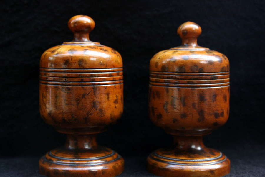 Treen Spice Pots early 19th century