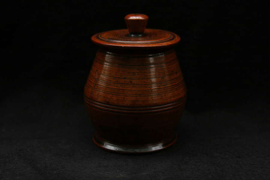English Sycamore Spice Pot c.1750