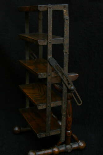 Metamorphic Treen Table / shelves early 20th Century